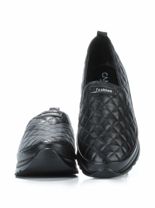 03-5015-1 BLACK Полуботинки женские (натуральная кожа)