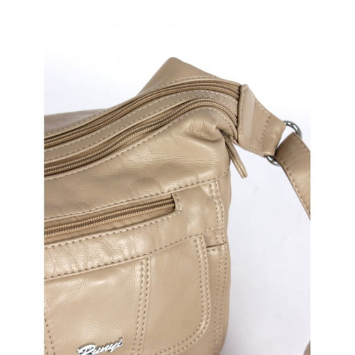 Сумка женская искусственная кожа Guecca-RY 6630, 2отд, плечевой ремень, бежевый SALE 264928 - Adelia фото 4