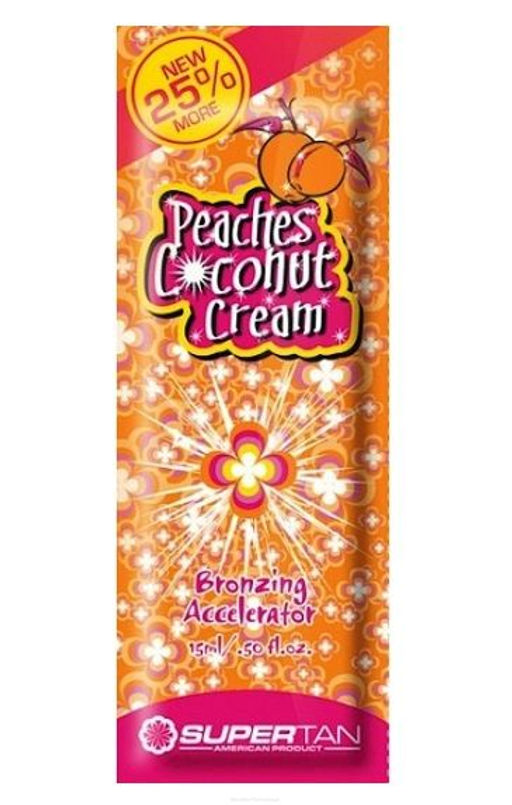 SuperTan Крем для солярия кокосовый орех и персик, 15 мл