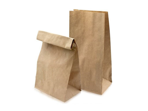 Цена за 10 шт. 4000M Бумажный крафт пакет без ручек, с прямоугольным дном 80*50*170 мм