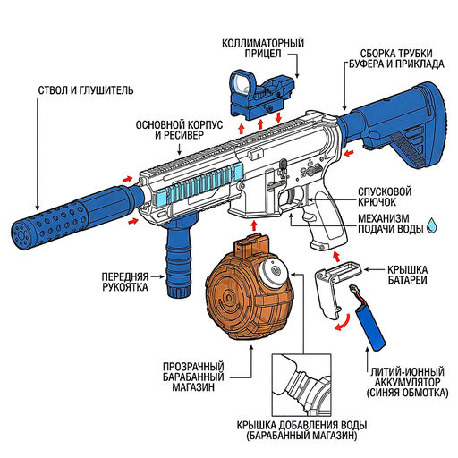Водное оружие "Stingray Strike" в коробке
