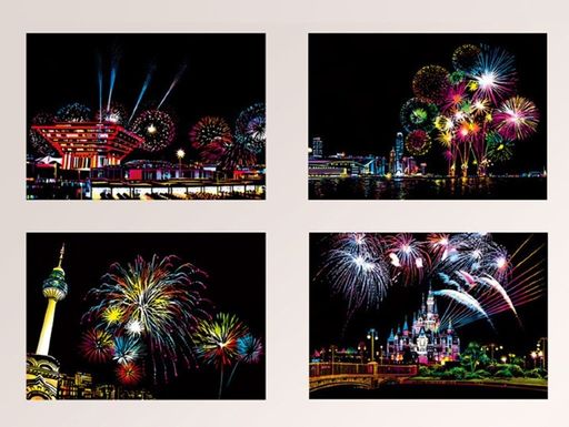 Fireworks postcards