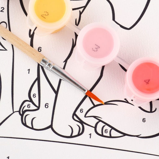 Картина по номерам для детей Кошечка Мари, 21?15 см, Коты Аристократы