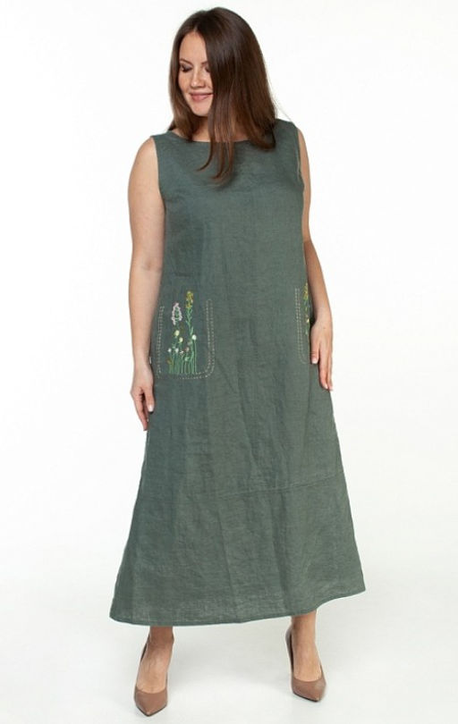 Умягченный лен 100% платье