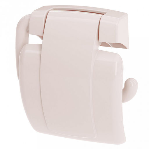 Держатель для туалетной бумаги пластмассовый 16х115х5,5см, бежевый, (без крепежей) (Россия)