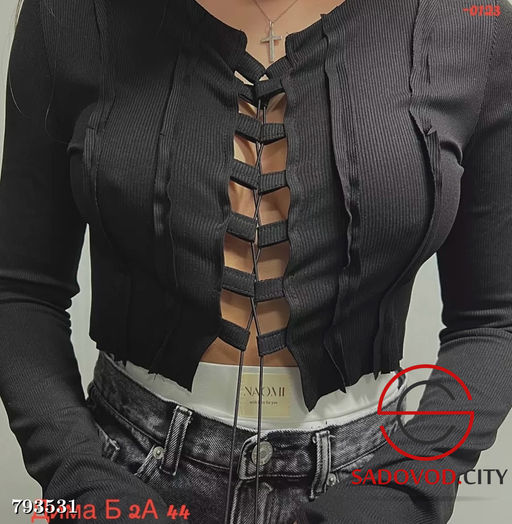 кофта на завязках укороченная - Bruno фото 8