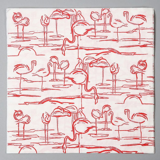 Цена за 8 шт. Салфетки бумажные «Фламинго», в наборе 20 шт.