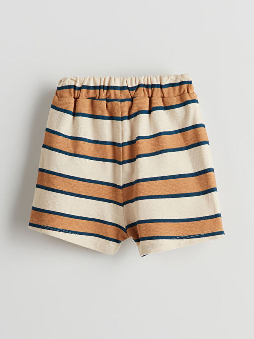 Beli Lastikli ?izgili Erkek Bebek ?ort