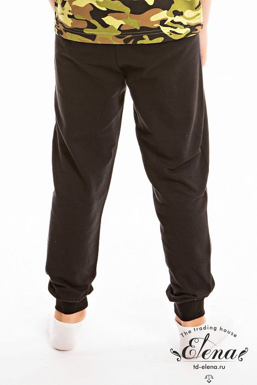 Трико на манжете М21426На Черный - Елена фото 3