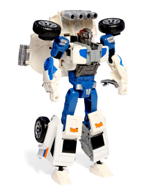 Робот "Полицейский внедорожник", с металлическими элементами, трансформируется