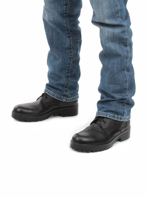 05-9007 BLACK Ботинки зимние мужские (искусственная кожа, искусственный мех) - No name фото 4