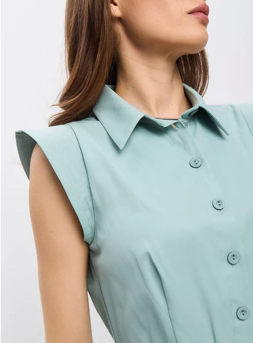 Платье хлопок OD-796-1 св.зеленое OD-796-1