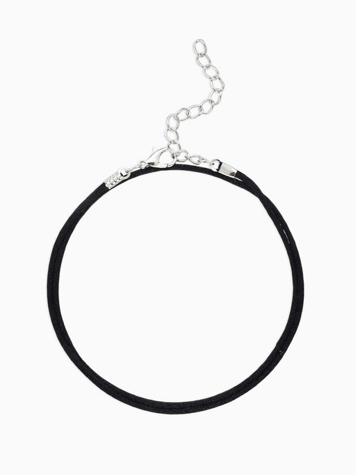 Цена за 10 шт. Шнурок нейлоновый d=1.5 мм, 43 см + удлинитель, чёрный