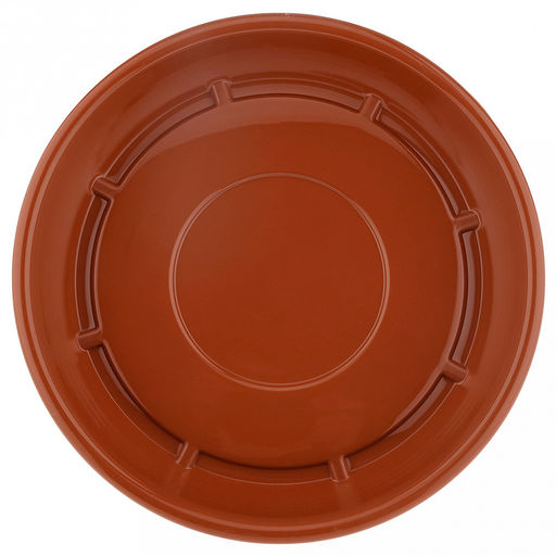 Поддон для цветочного горшка пластмассовый Евро д27см, терракотовый (Россия) - Домашняя мода фото 2