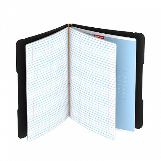 Цена за 2 шт. Тетрадь общая ученическая в съемной пластиковой обложке ErichKrause FolderBook Accent, красный, А5+, 2x48 листов, клетка  фото 15