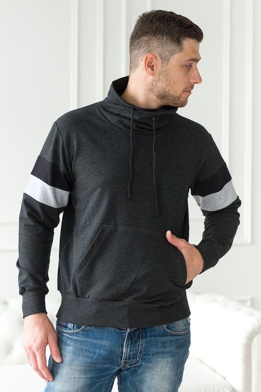 Толстовка мужская из футера Оскар темно-серый - Амадэль фото 11