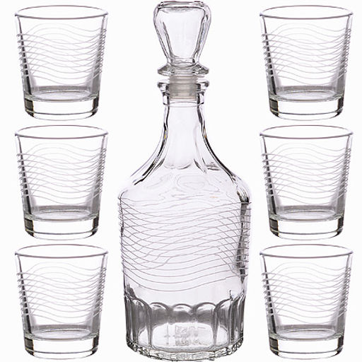 1230-Г Набор д/вина 7пр. Мираж графин+6 стаканов - Mayer&boch фото 5