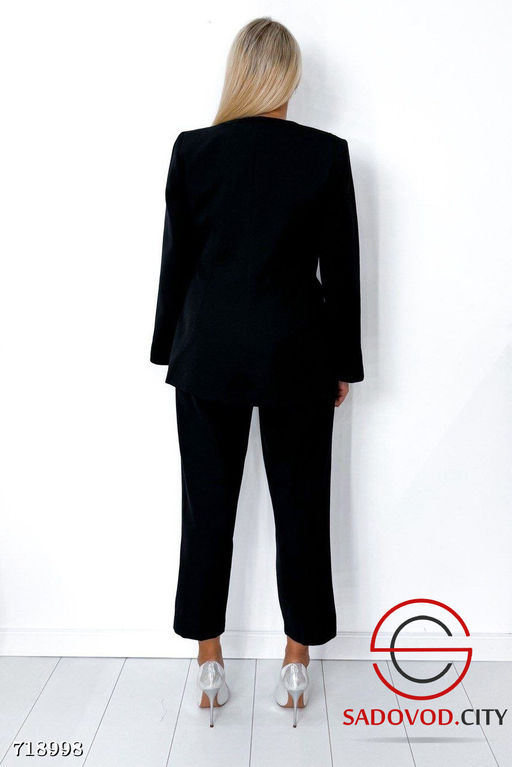 Женский брючный костюм с перьями - Bruno фото 9