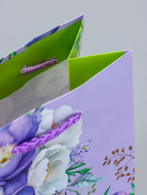 Цена за 4 шт. Пакет подарочный ламинированный Красота и нежность 11.5?14.5?6.5 см