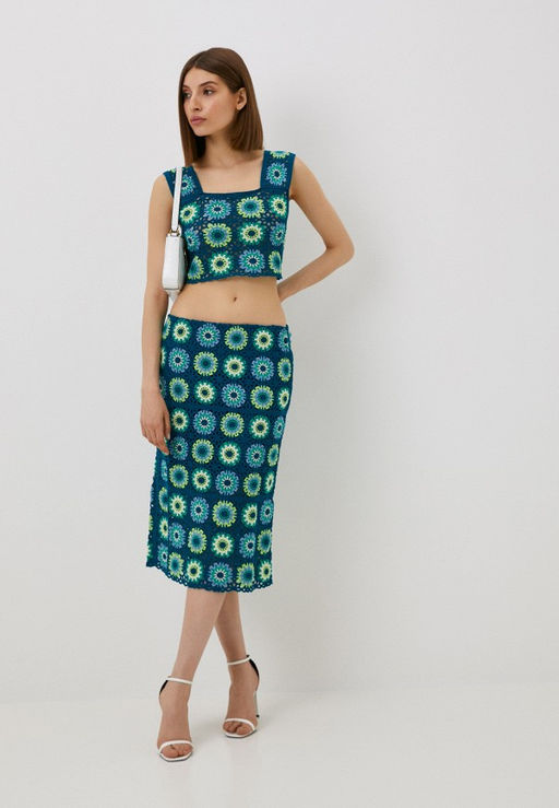 Укороченный ажурный топ - Incity фото 2