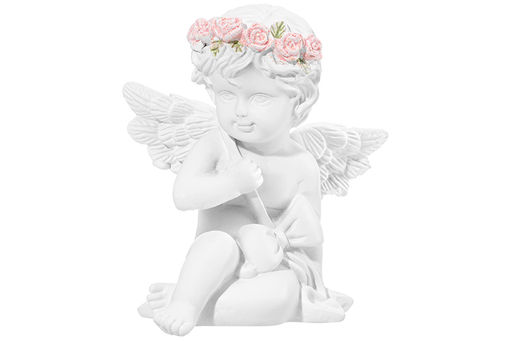 Статуэтка 9*7*10,5 см "Ангелочек с бантом"