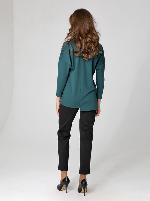 24150 Свитшот жен. т.зеленый - Dizzyway фото 3