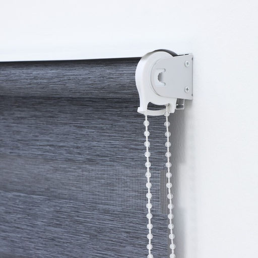 Штора рулонная День-ночь под лен, 120180 см (с учётом креплений 3,5 см), цвет серый - Simaland фото 3