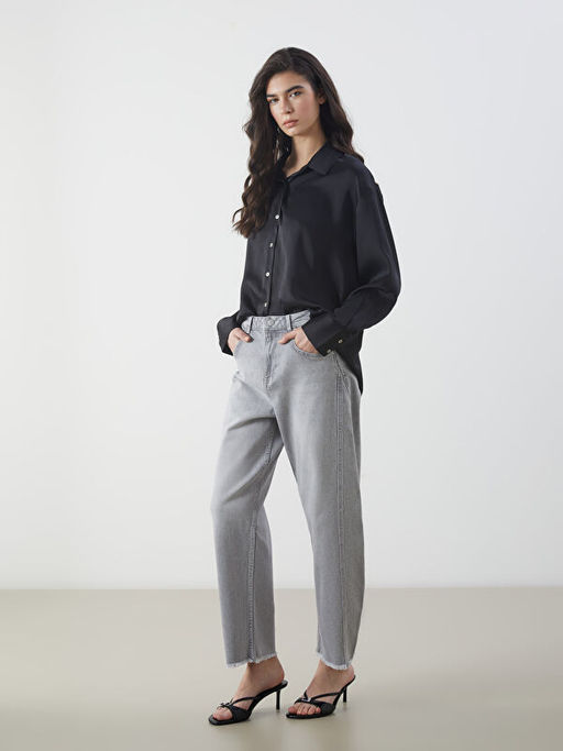 Baggy Fit Kad?n Jean Pantolon