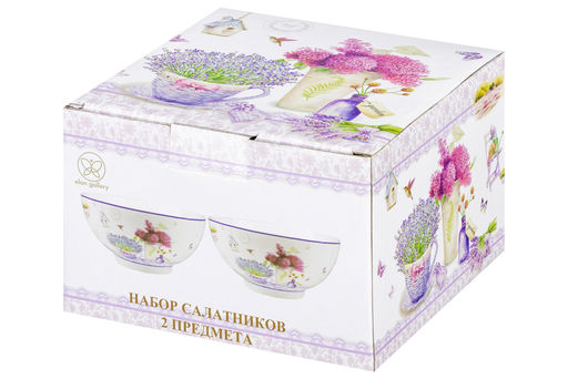 Набор 2 салатников - 15*15*7 см 700 мл Лаванда NEW BONE CHINA - Elan gallery фото 16