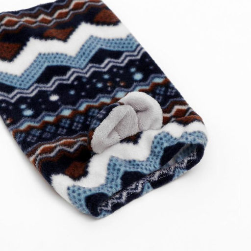 Шапка-капор зимняя для собак, L-XL (ДС 26-28 см, ОМ 34-36 см), микс - Пижон фото 6