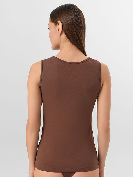 Майка женская бельевая коричневая - Mark formelle фото 2