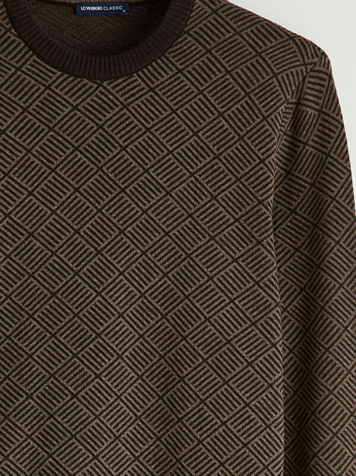 Bisiklet Yaka Erkek Triko Kazak