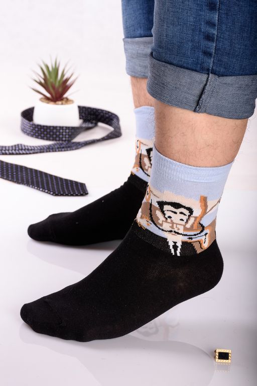 Цена за 6 пар. Носки Дали мужские - Berchelli фото 3