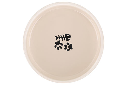 Миска для домашних питомцев 300 мл 12,5*12,5*6 см, с бамбуковой подставкой, бежевая - Elan gallery фото 8