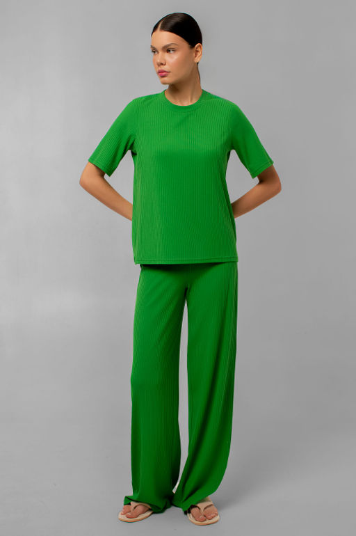Арт. 10401/4 Пижама с брюками 44-52 (5 шт) Цвет:верх- зеленый, низ- зеленый