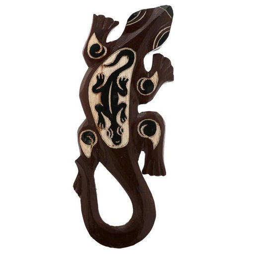 Панно настенное дерево Геккон коричневый с гекконом 1х11х30 см - Simaland фото 6