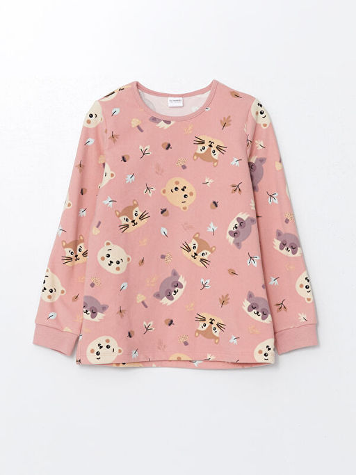 Bisiklet Yaka Polar K?z ?ocuk Pijama Tak?m? - Waikiki фото 2