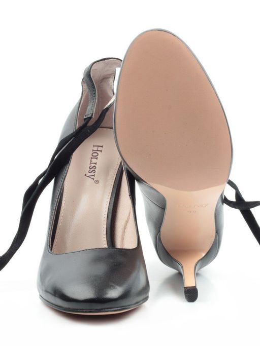 06-V-889 BLACK Туфли женские (натуральная кожа) - Фабричный китай фото 15