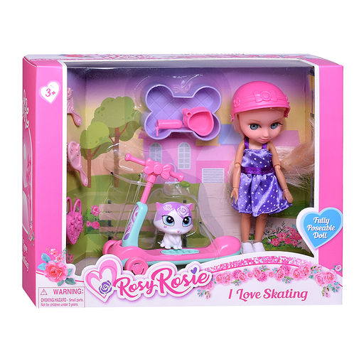 Кукла "Полина на самокате" с аксессуарами, в коробке