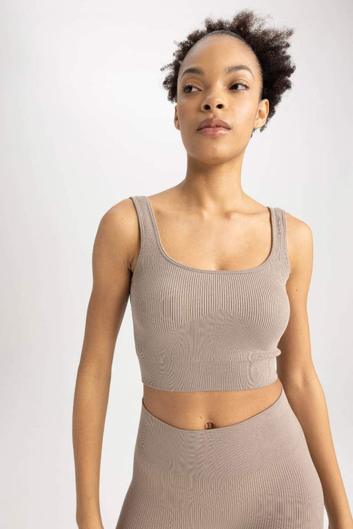 DeFactoFit Бюстгальтер с круглым вырезом  фото 6