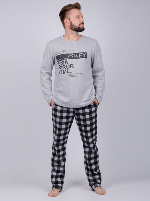 Пижама Хакер, футер начес - Малина фото 7