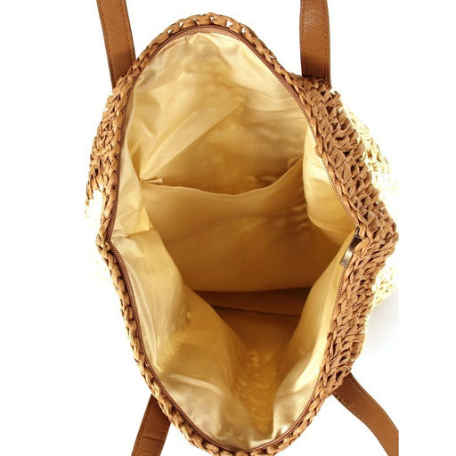 Сумка пляжная текстиль SNX-037, 1отд, светло-бежевый 265626 - Adelia фото 3