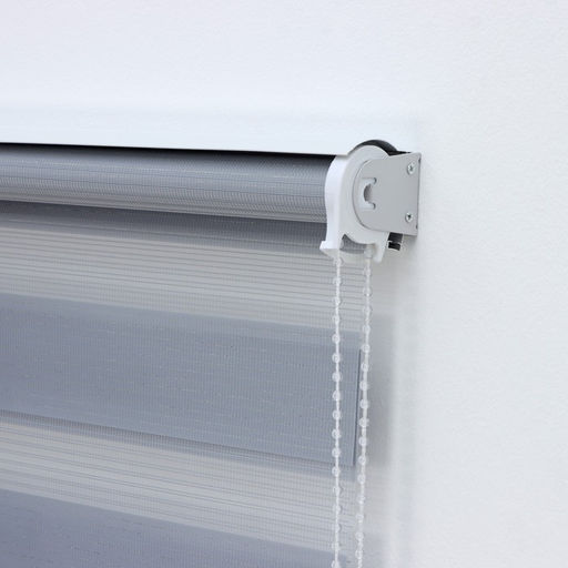 Штора рулонная День-ночь с люрексом, 120180 см (с учётом креплений 3,5 см), цвет серый - Simaland фото 3