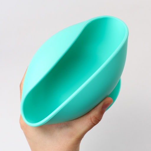 Тарелка детская на присоске и столовые приборы, Крошка Я, бирюзовый  фото 3