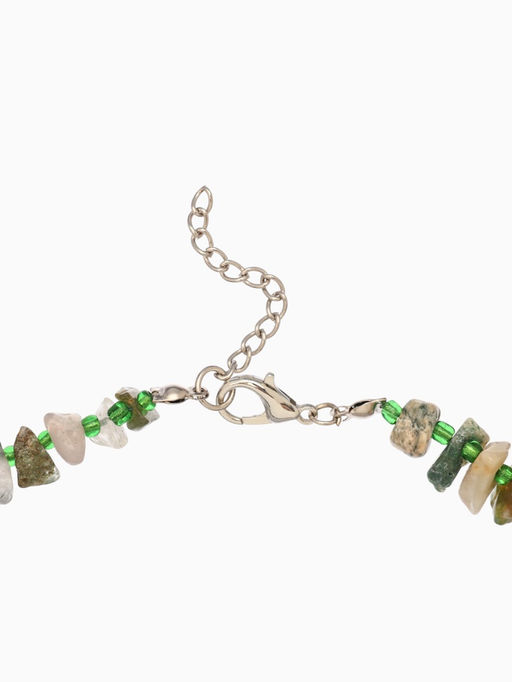 Ожерелье из камня, 45 см, зелёный