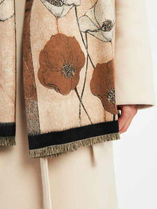 в СОСТАВЕ ШЕРСТЬ и КАШЕМИР Большой, мягкий, теплый однотонный двусторонний палантин. - Tantino фото 14