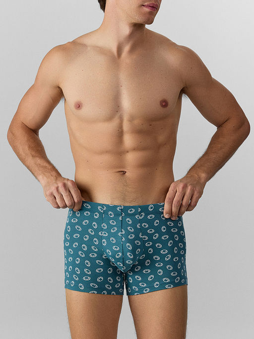 Цена за 2 штуки! Трусы боксеры мужские синие - Mark formelle фото 2