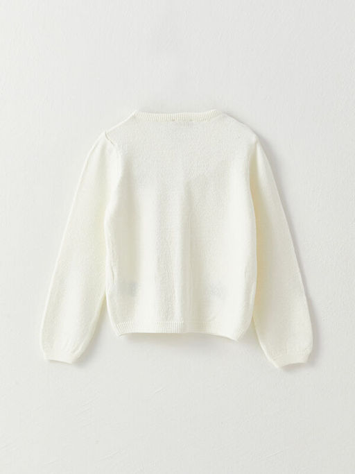 Bisiklet Yaka Nak??l? Uzun Kollu K?z ?ocuk Triko H?rka - Waikiki фото 2