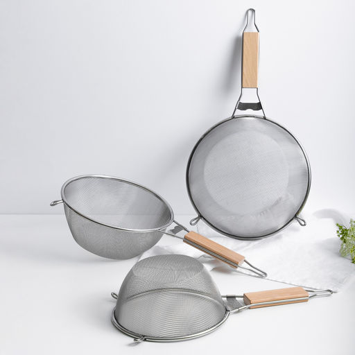 _Сито метал с ободом и ручкой 18,5см, двойная сеть, MLD-6-18.5 (886-050)*(886-043)