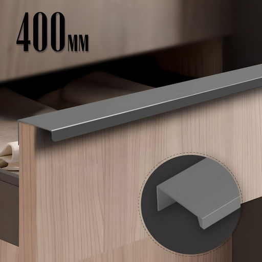 Ручка CAPPIO RT001, L=400 мм, м/о 256 мм, цвет графит